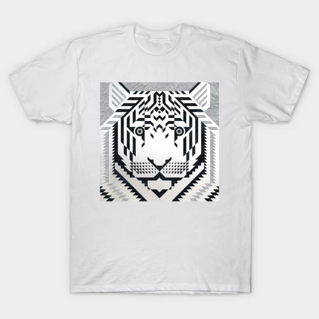 White Tiger T-Shirt by Scott Partridge